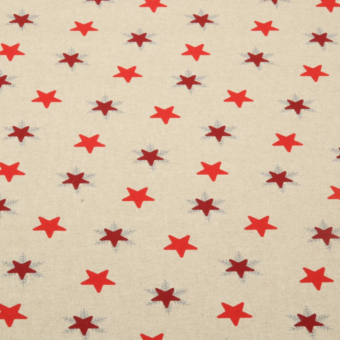 Canvas Sterne Beige Rot