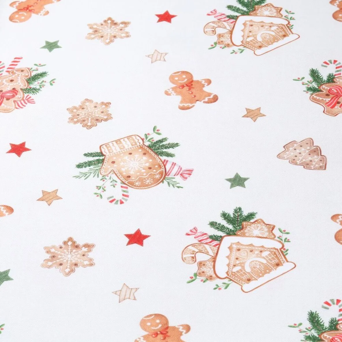 Canvas Tischwäsche X-MAS Lebkuchen Ecru