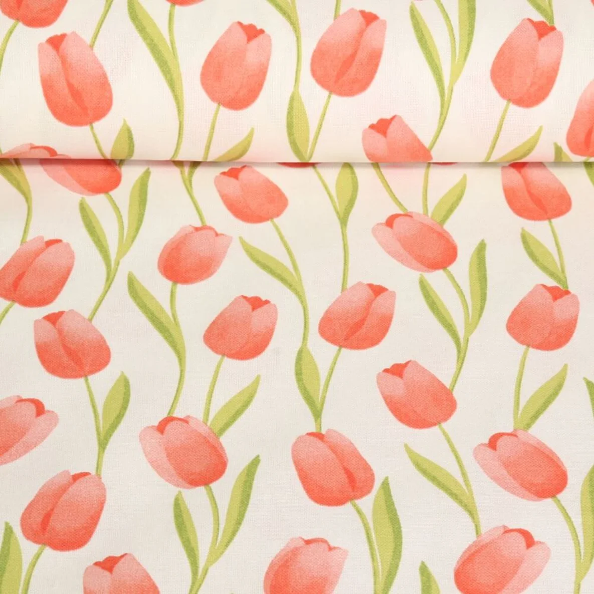 Canvas Tulpen Ecru
