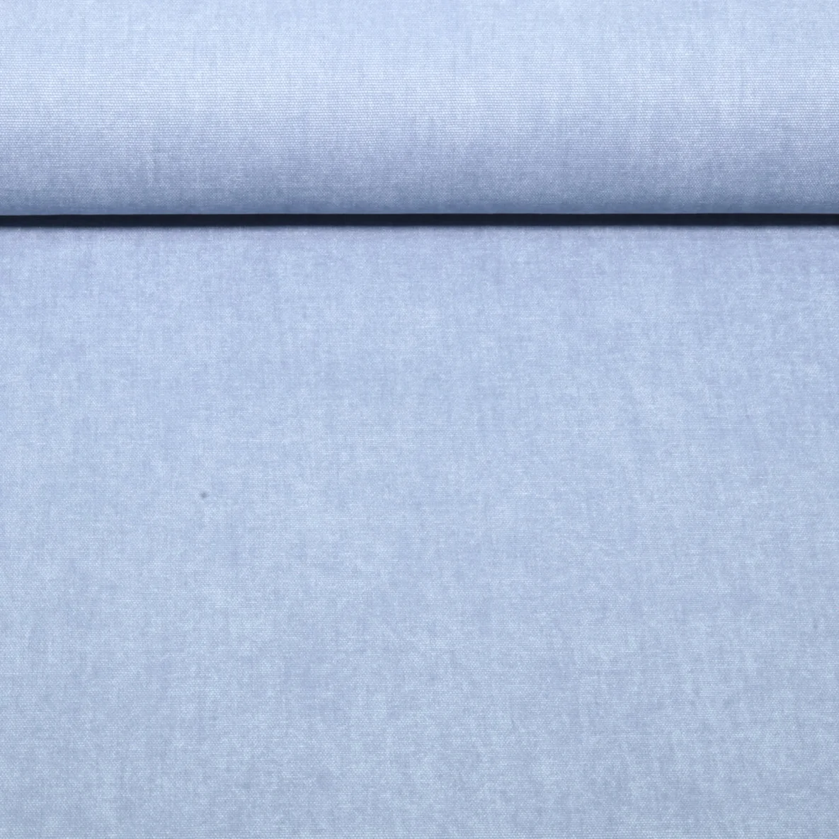 Canvas Vorgewaschen Uni Melange Blau