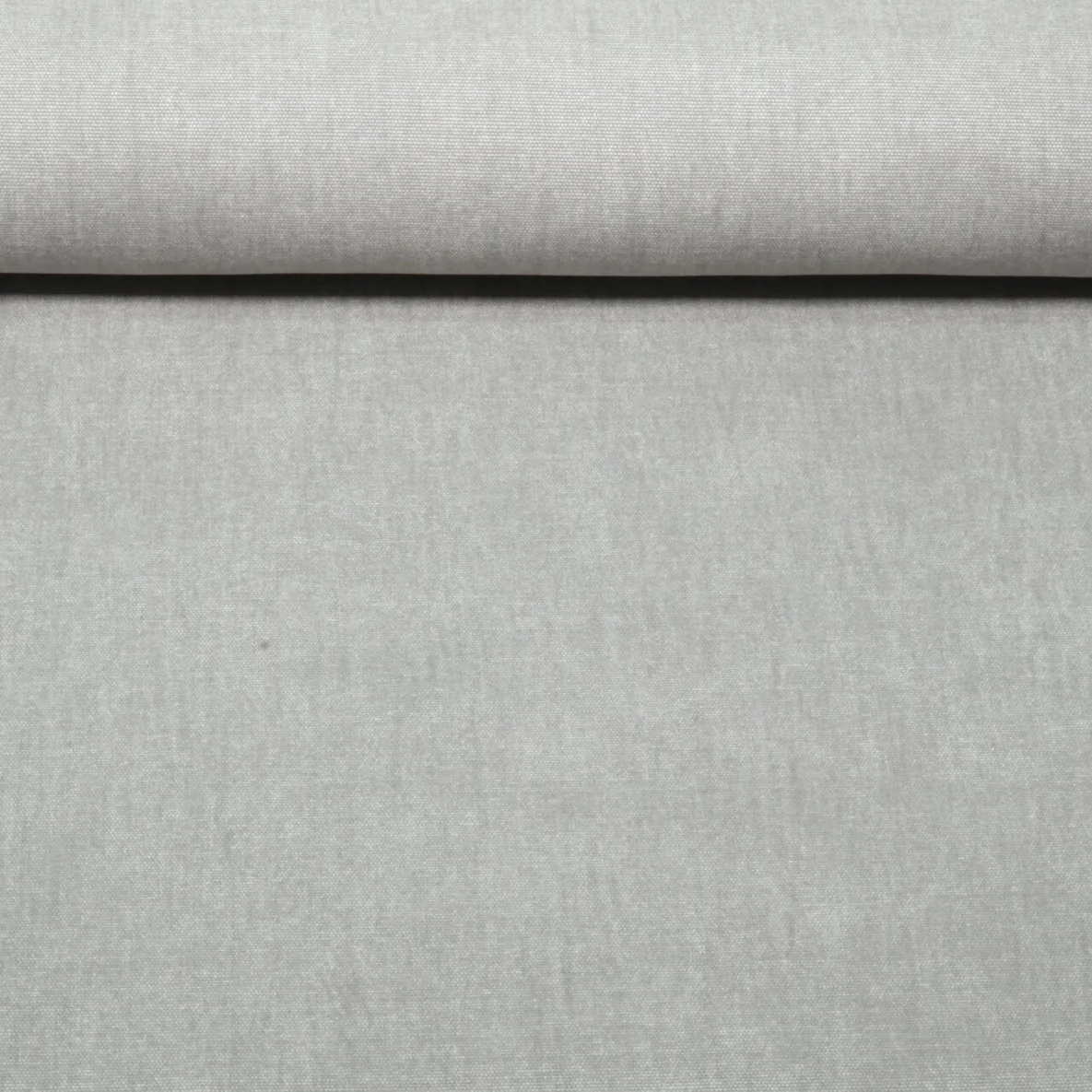 Canvas Vorgewaschen Uni Melange Grau