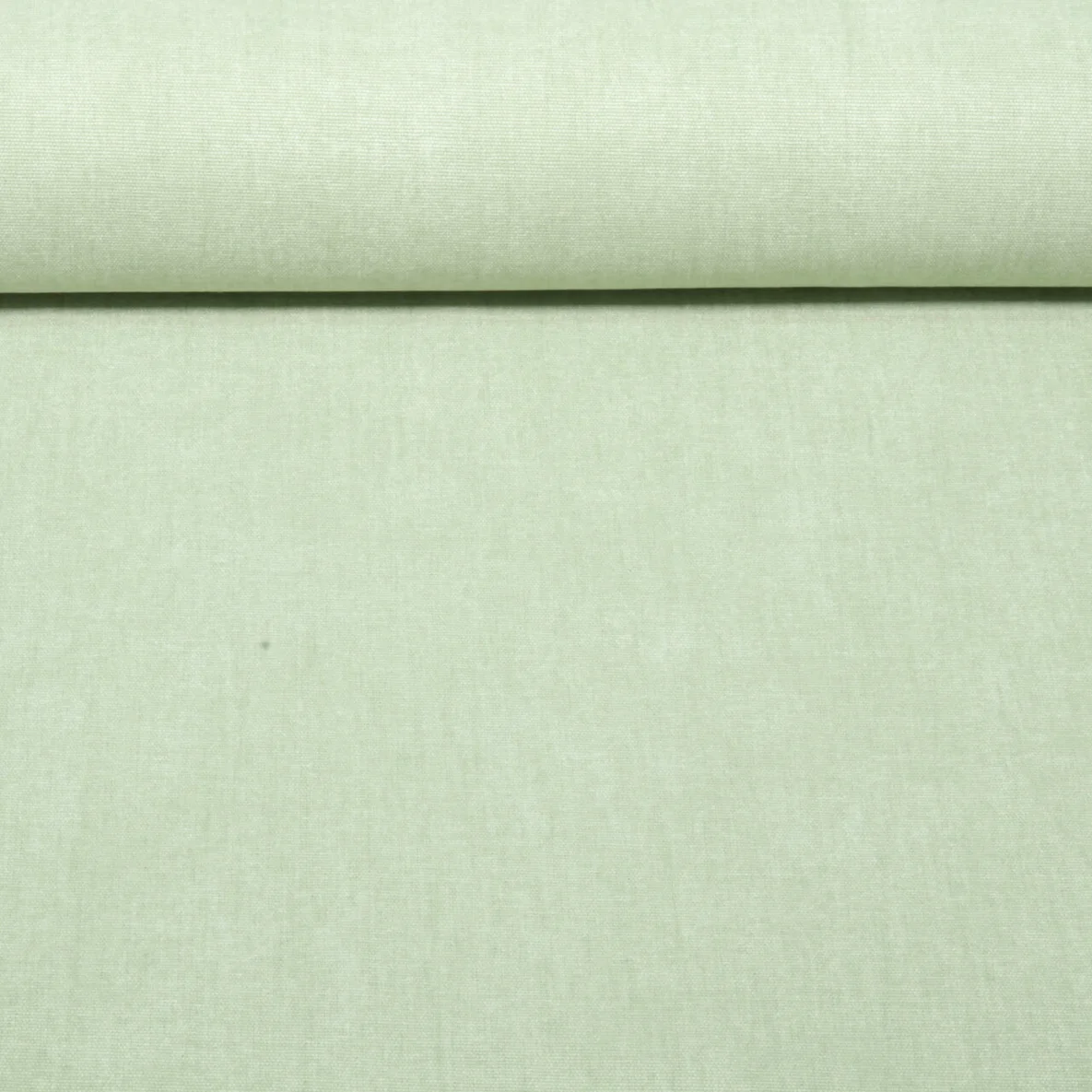 Canvas Vorgewaschen Uni Melange Hellgrün