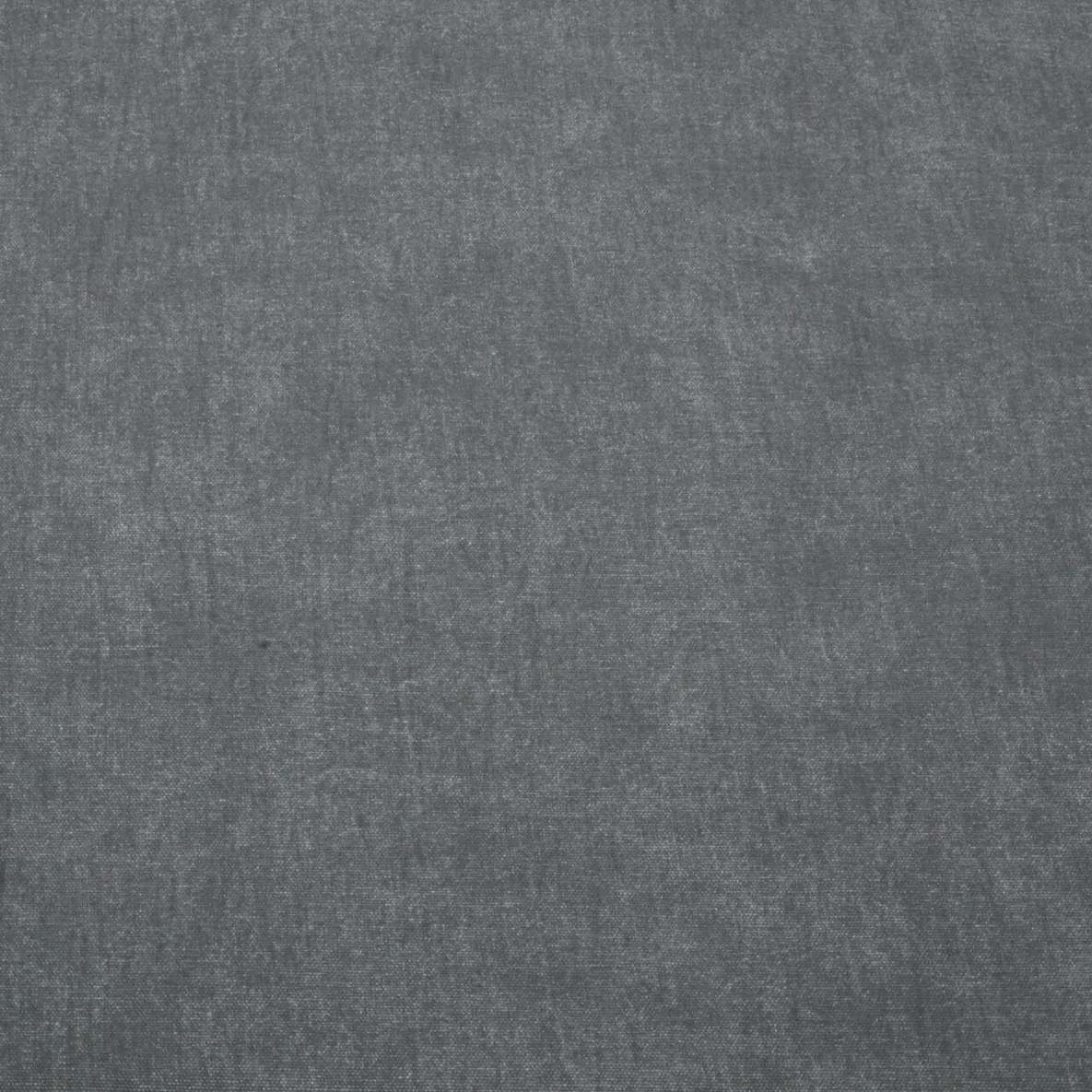 Canvas Vorgewaschen Uni Melange Schwarz