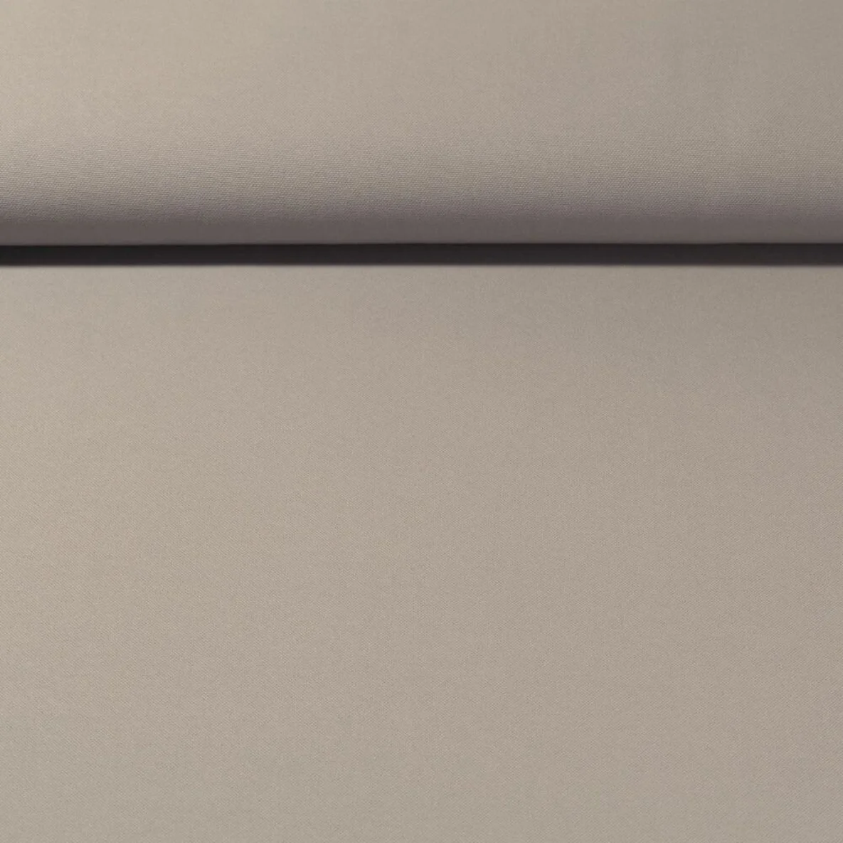 Canvas Vorhangstoff Uni Taupe