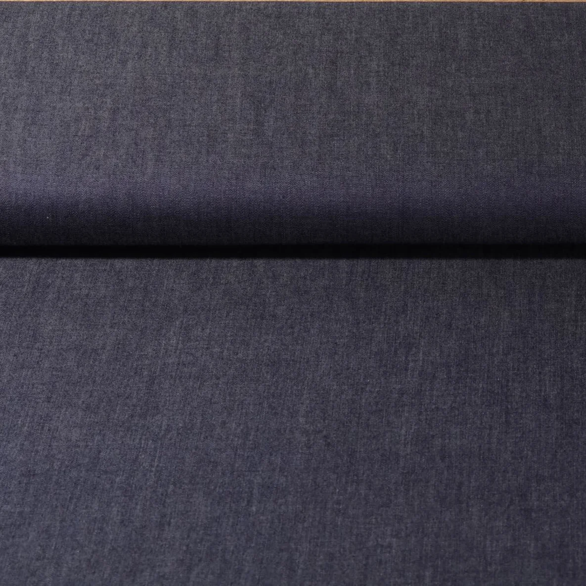 Chambray Uni Dunkelblau