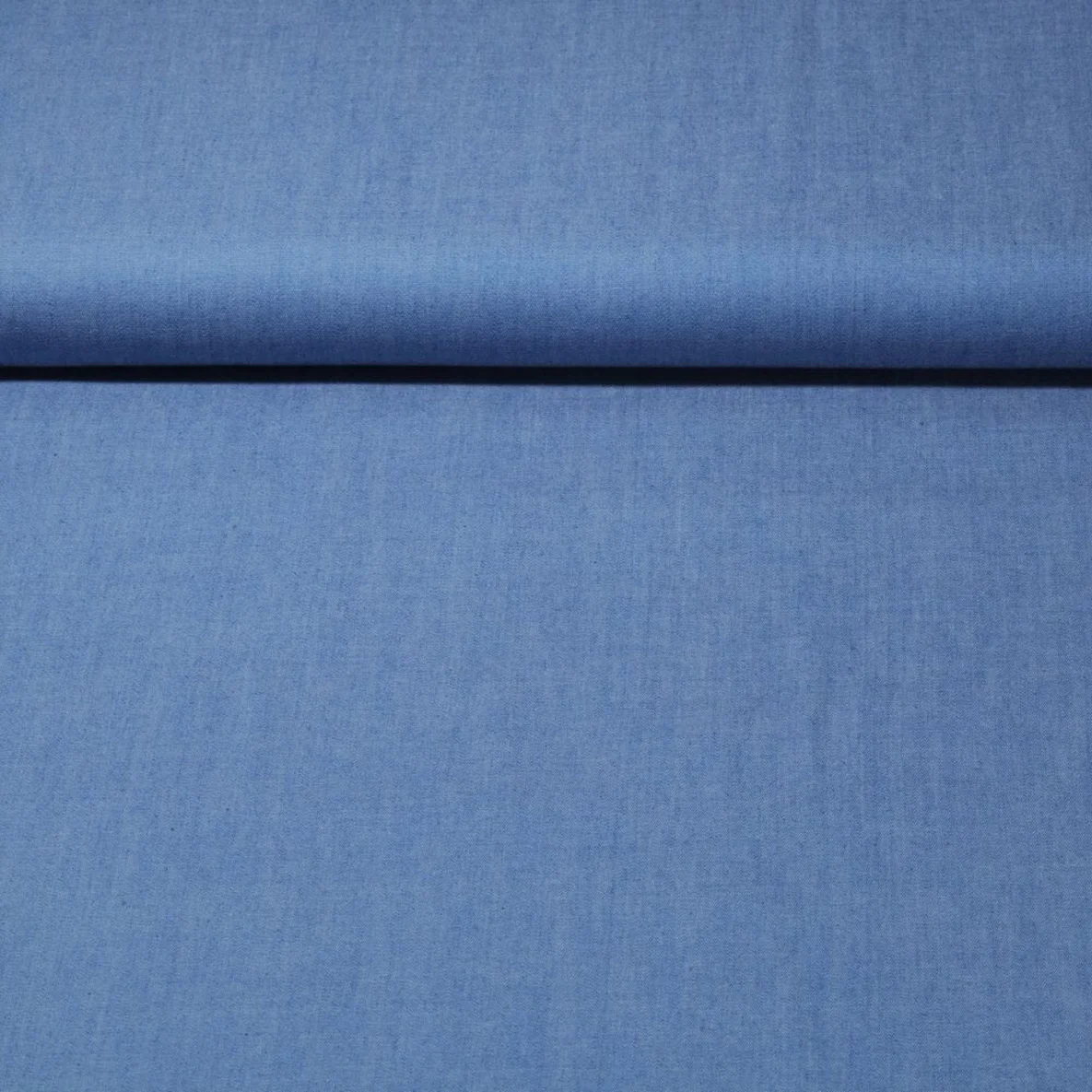 Chambray Uni Hellblau