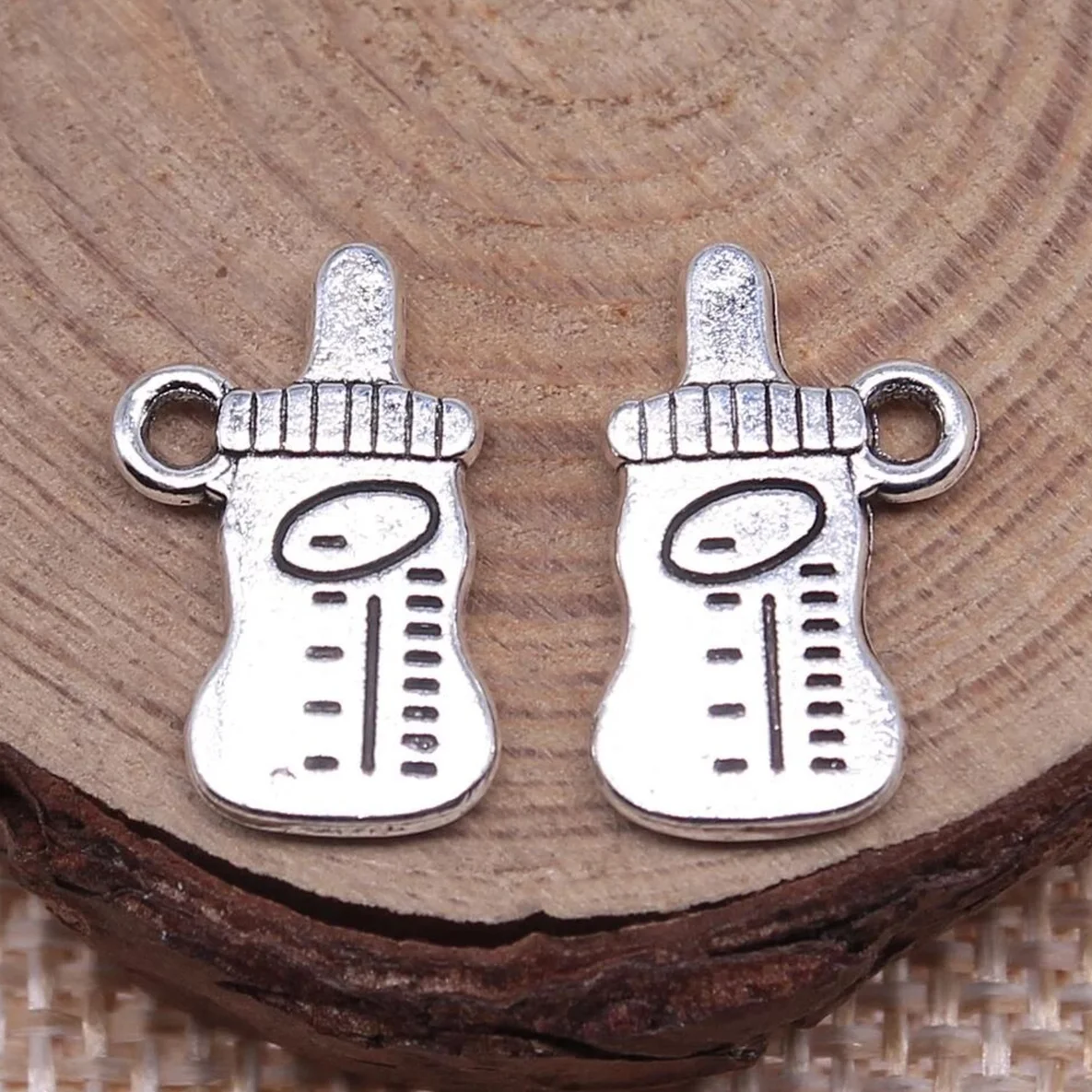 Charm Anhänger Fläschchen Silber 1 Stück