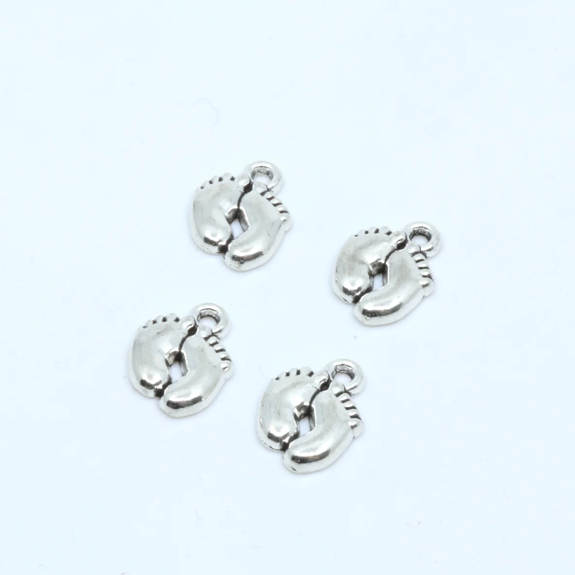 Charm Anhänger Füße Silber 1 Stück