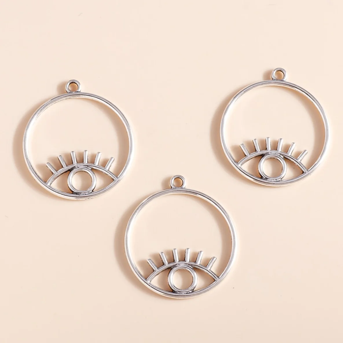 Charm Anhänger Silber Auge 1 Stück