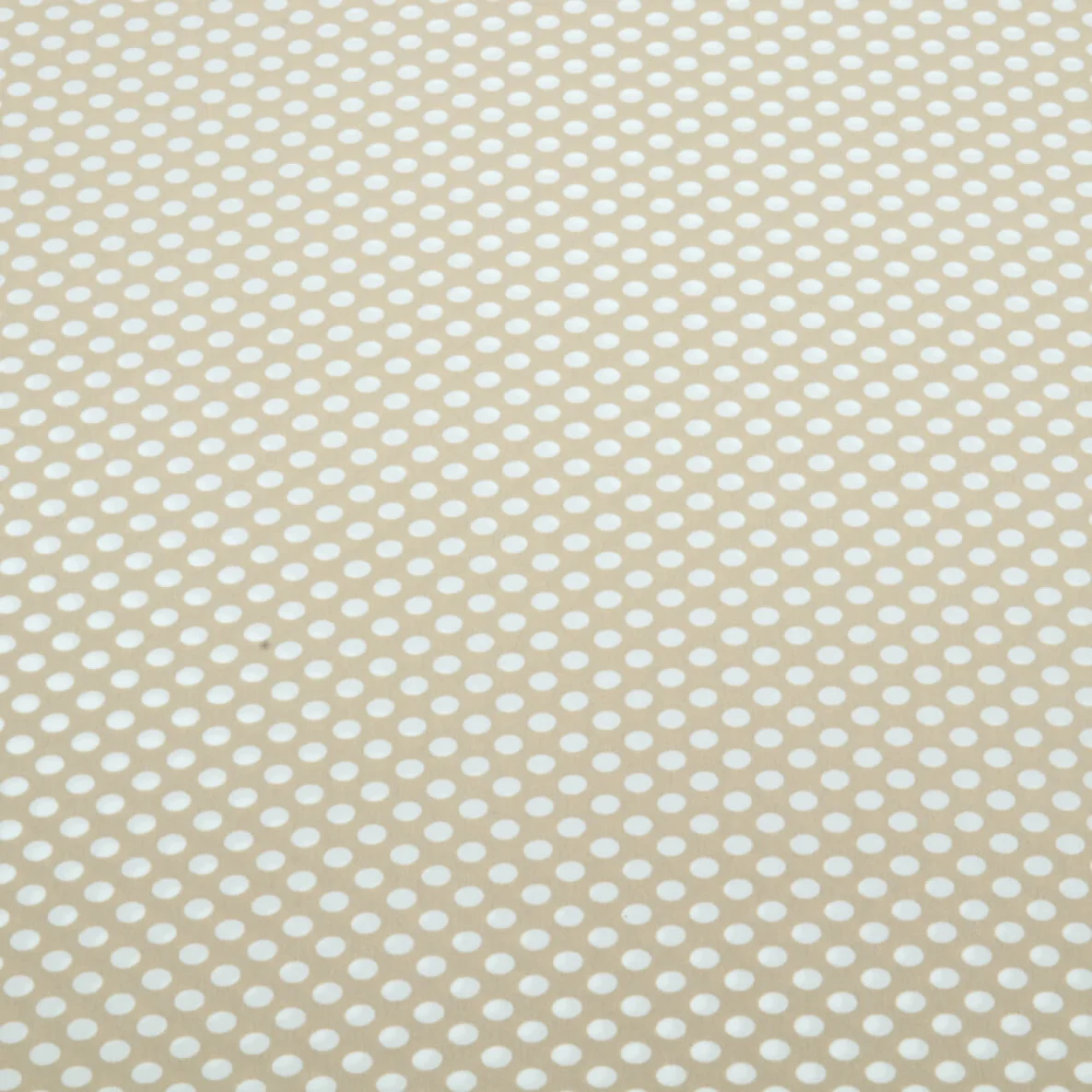 Chiffon Punkte Polka Dots Beige Weiß