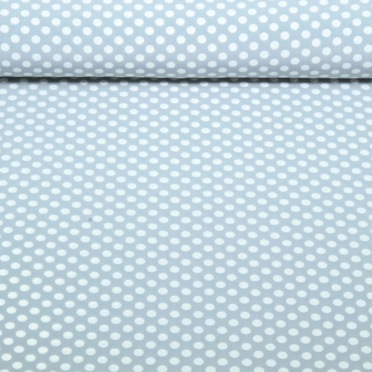 Chiffon Punkte Polka Dots Grau Weiß
