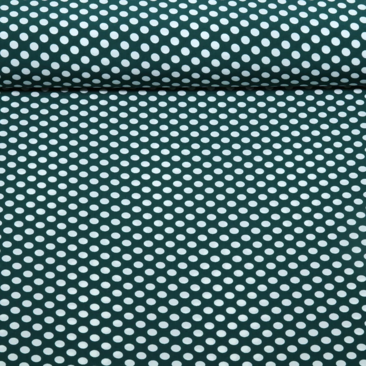Chiffon Punkte Polka Dots Grün Weiß