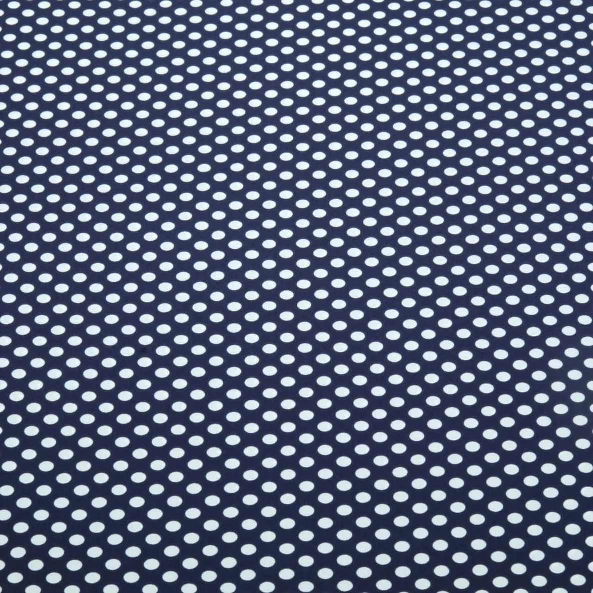 Chiffon Punkte Polka Dots Marine Weiß