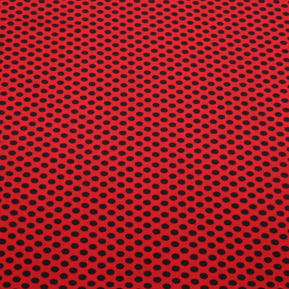 Chiffon Punkte Polka Dots Rot Schwarz