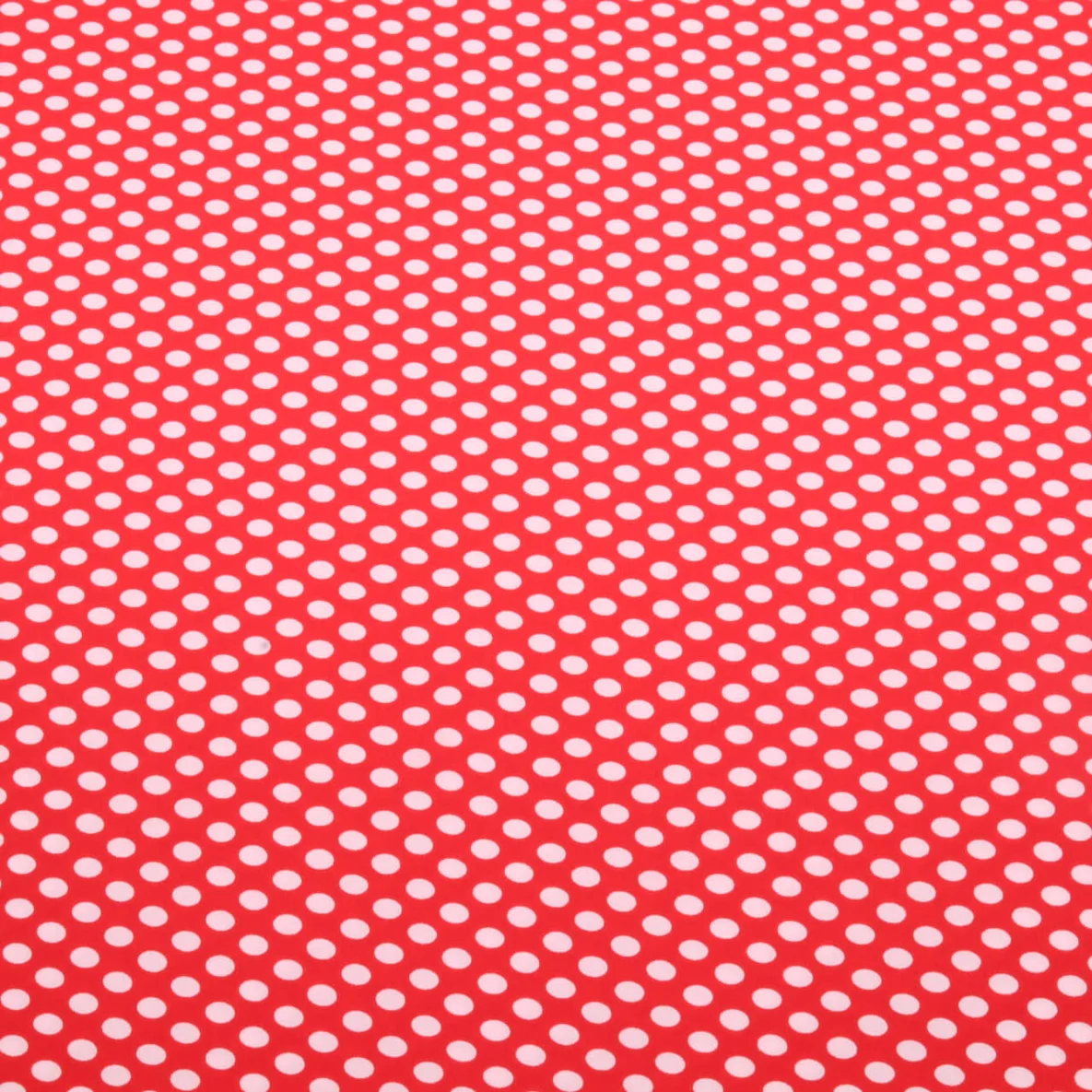 Chiffon Punkte Polka Dots Rot Weiß