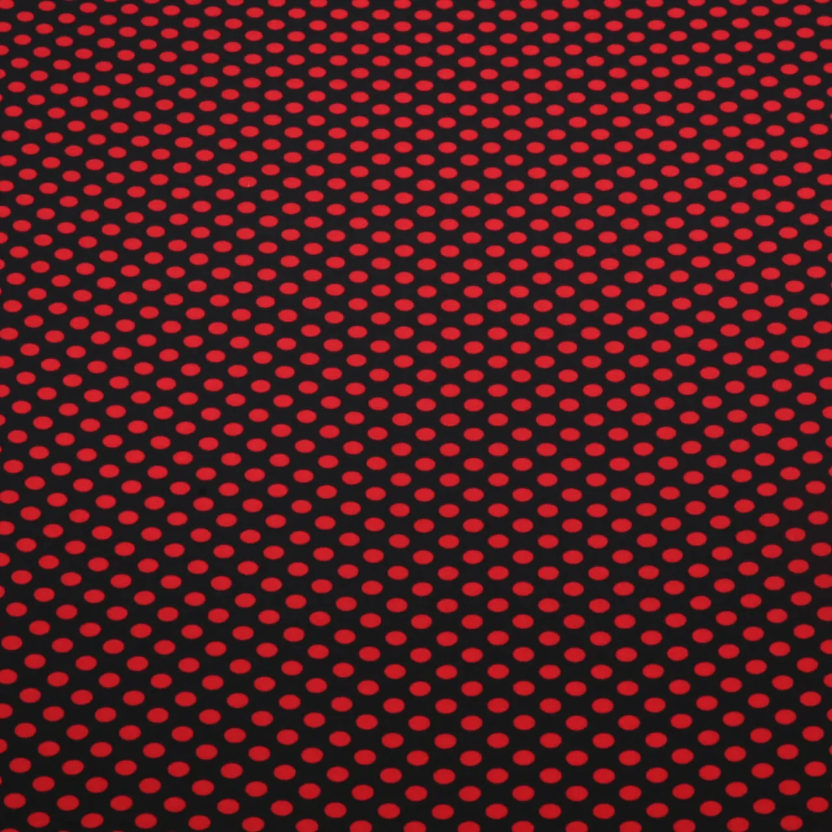 Chiffon Punkte Polka Dots Schwarz Rot