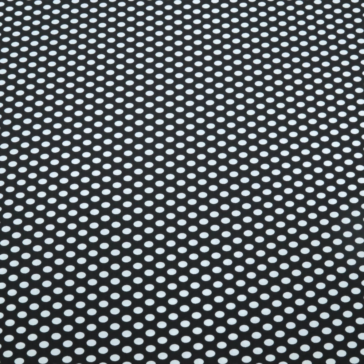 Chiffon Punkte Polka Dots Schwarz Weiß