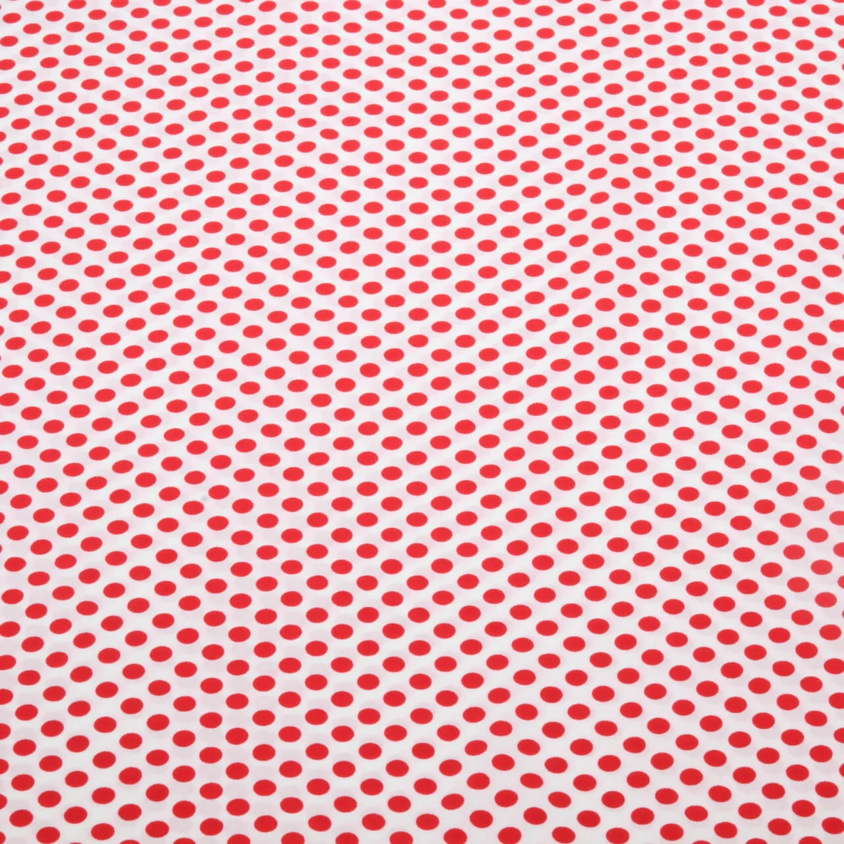Chiffon Punkte Polka Dots Weiß Rot