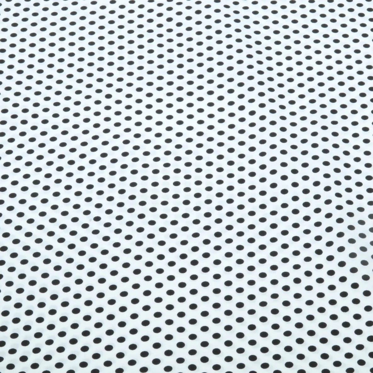 Chiffon Punkte Polka Dots Weiß Schwarz