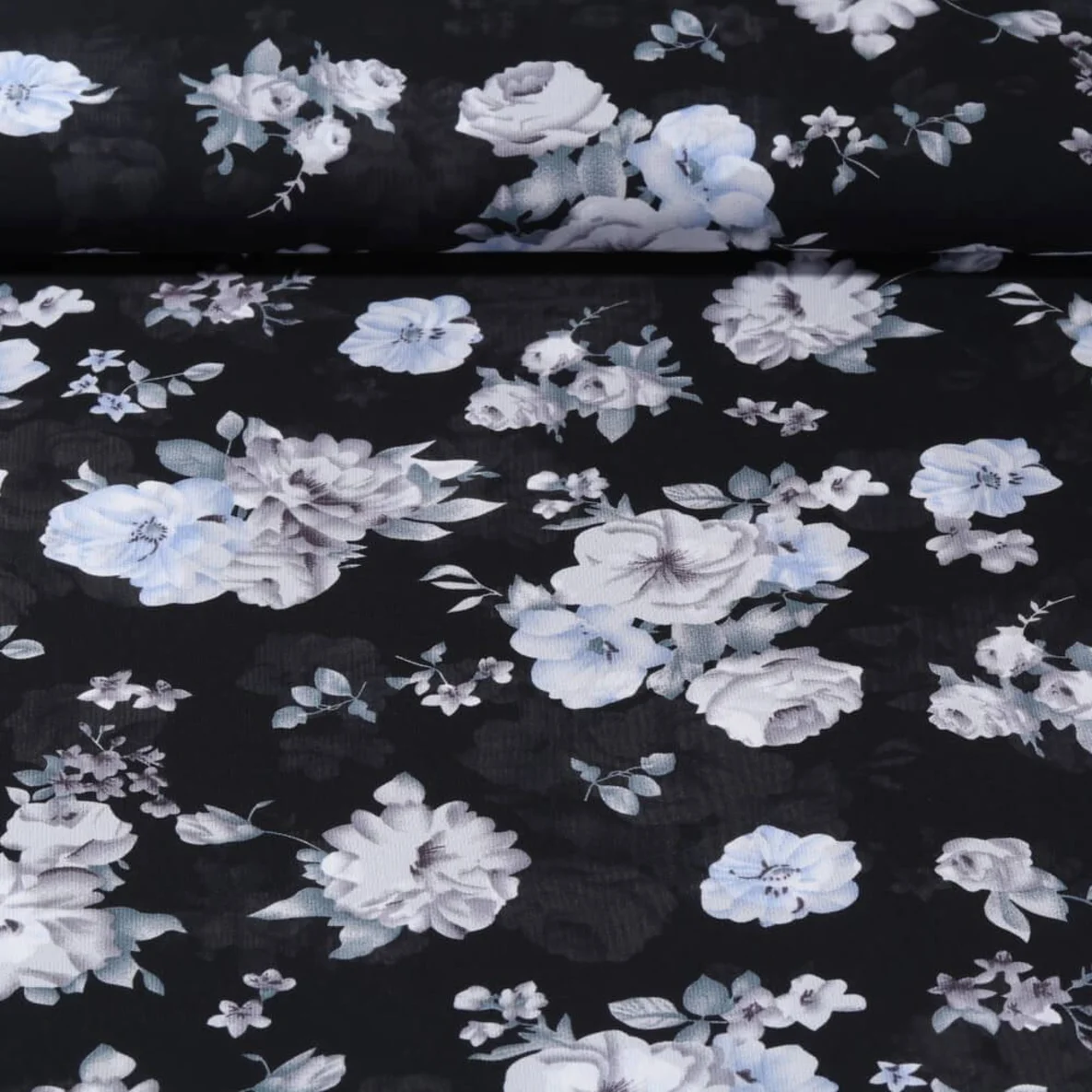 Chiffon Rosen Schwarz