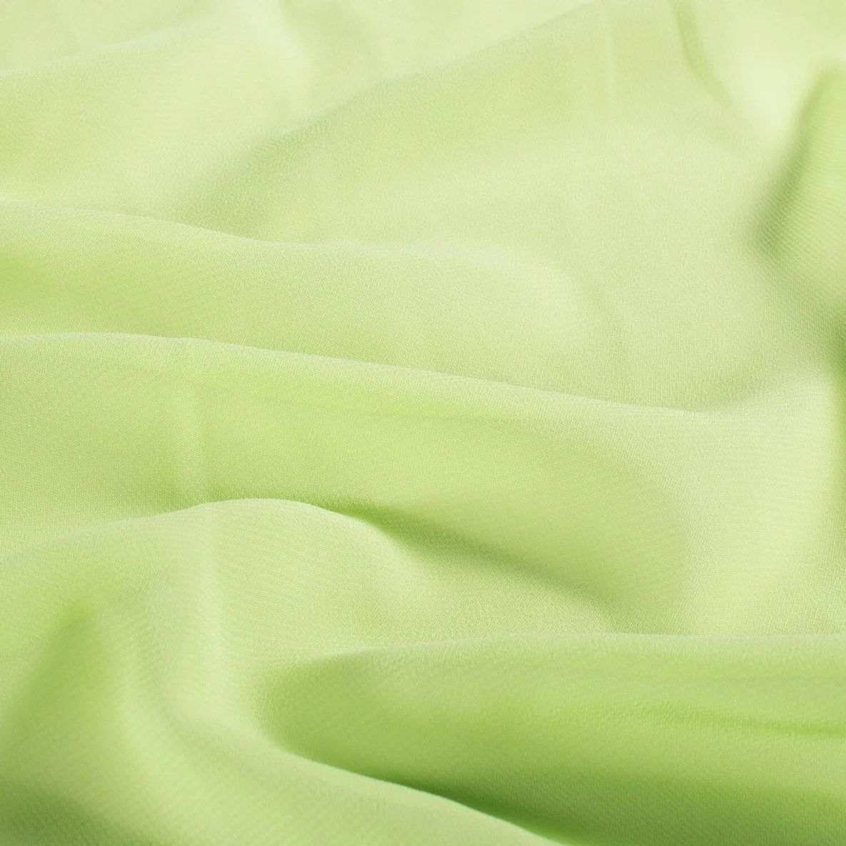 Chiffon Uni Apfelgrün