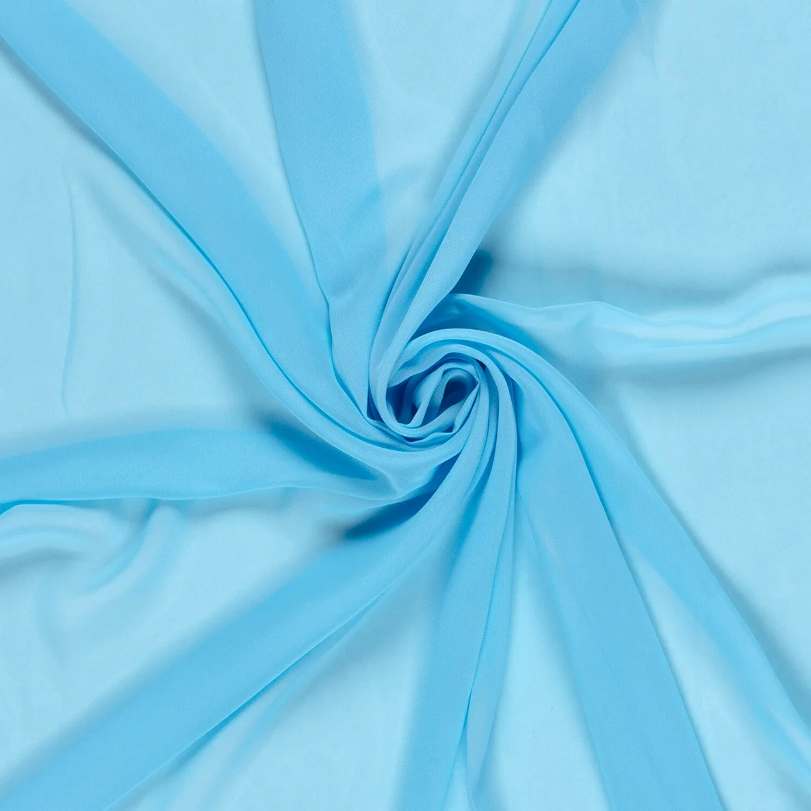 Chiffon Uni Himmelblau