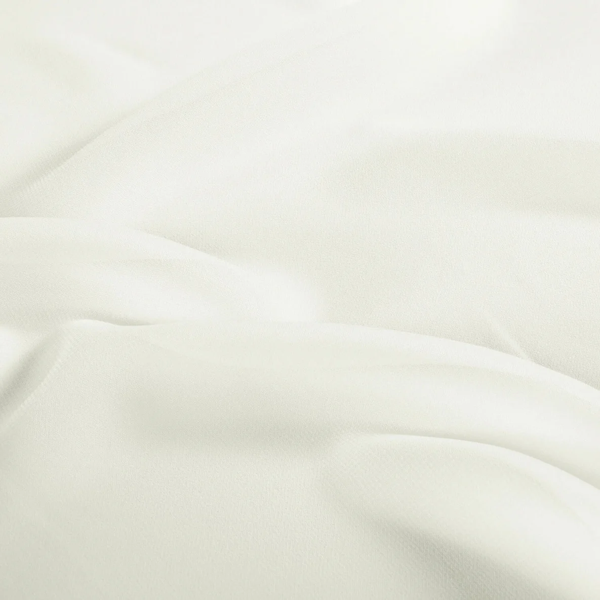 Chiffon Uni Ivory Weiß