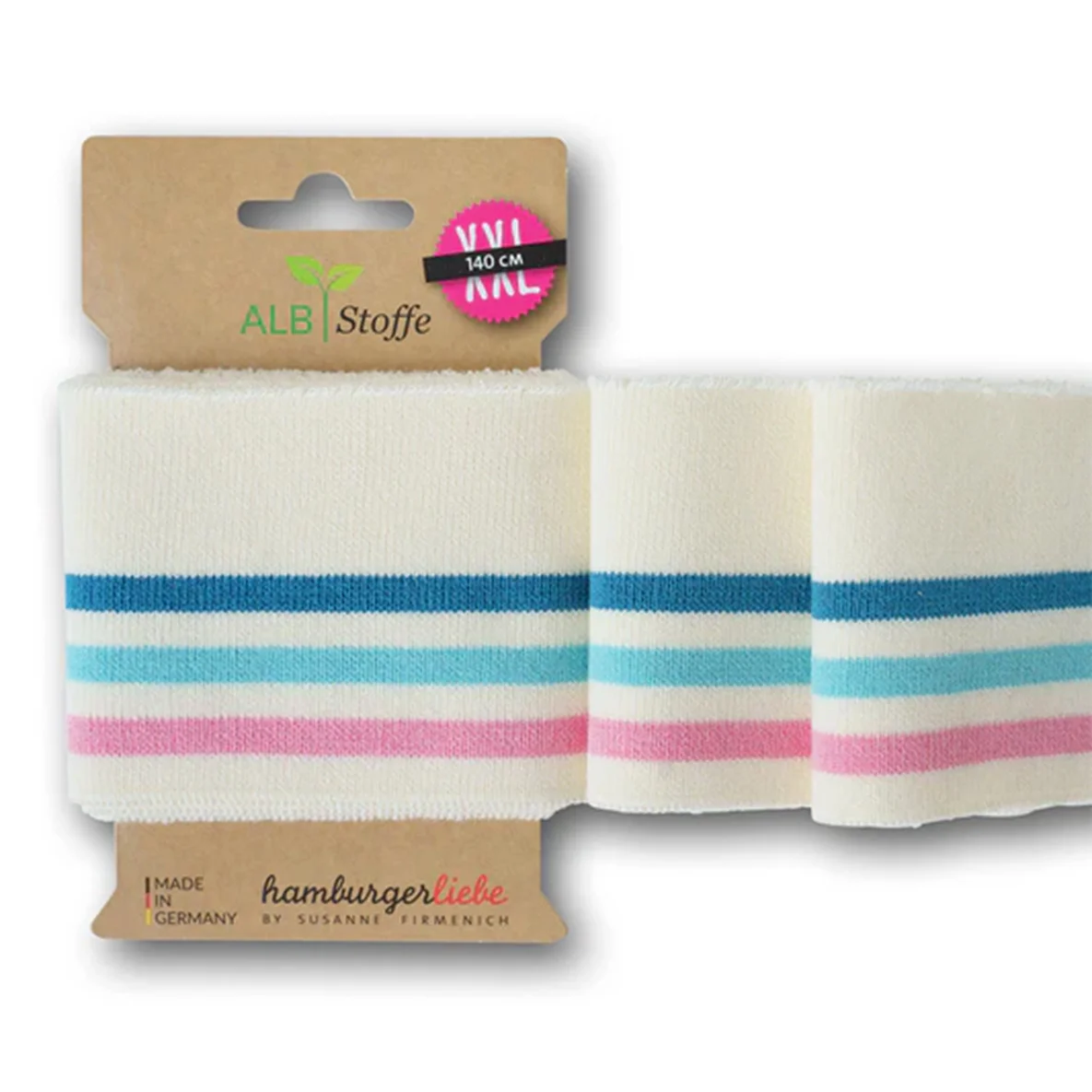 Cuff Me College Creme Petrol Rosa