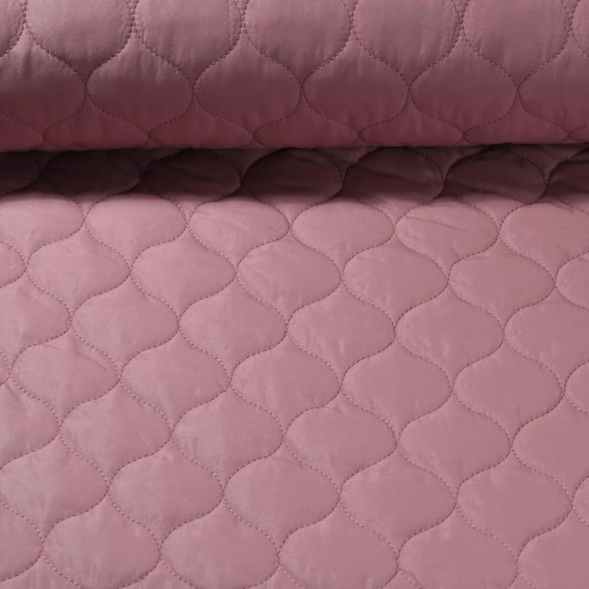 Doubleface Steppstoff Altrosa 