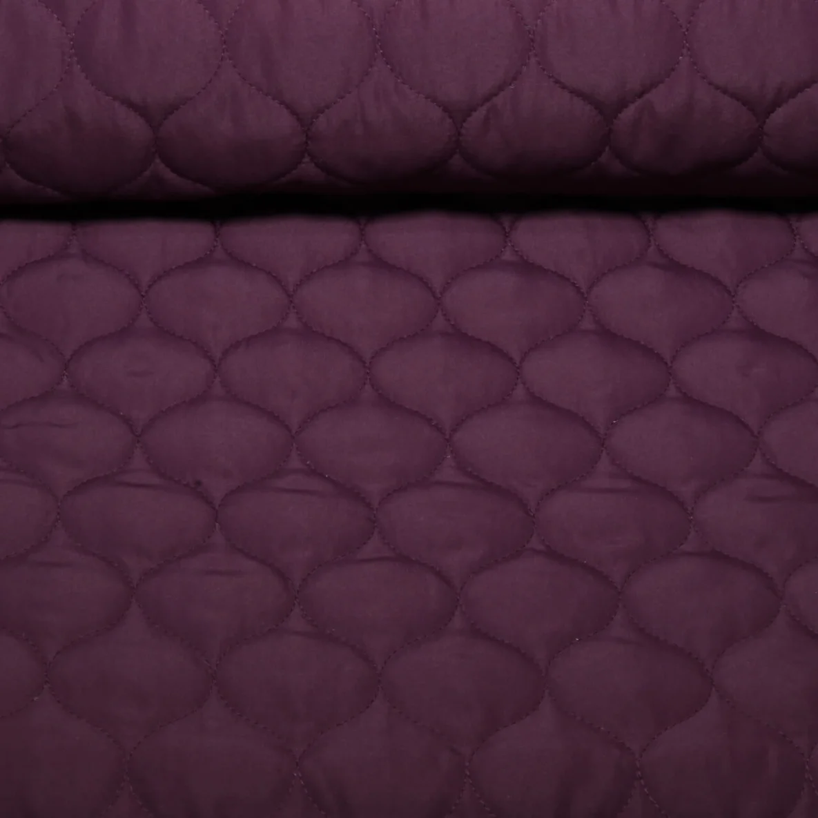 Doubleface Steppstoff Aubergine 