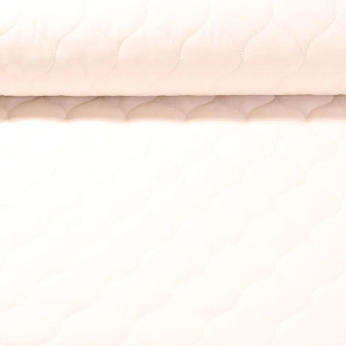 Doubleface Steppstoff Ecru  