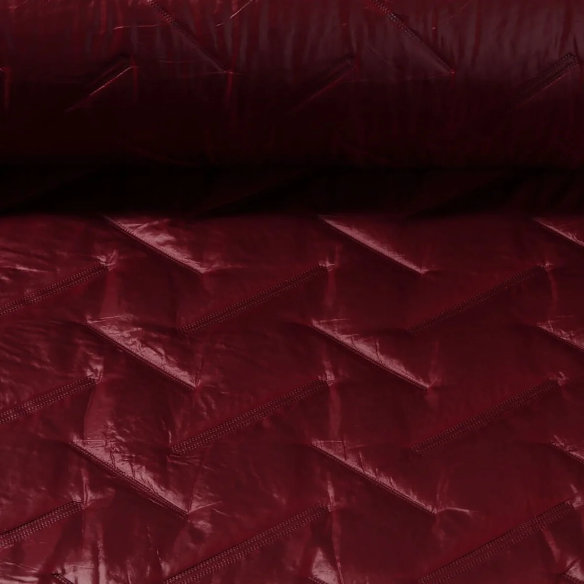 Doubleface Steppstoff Geprägt Weinrot