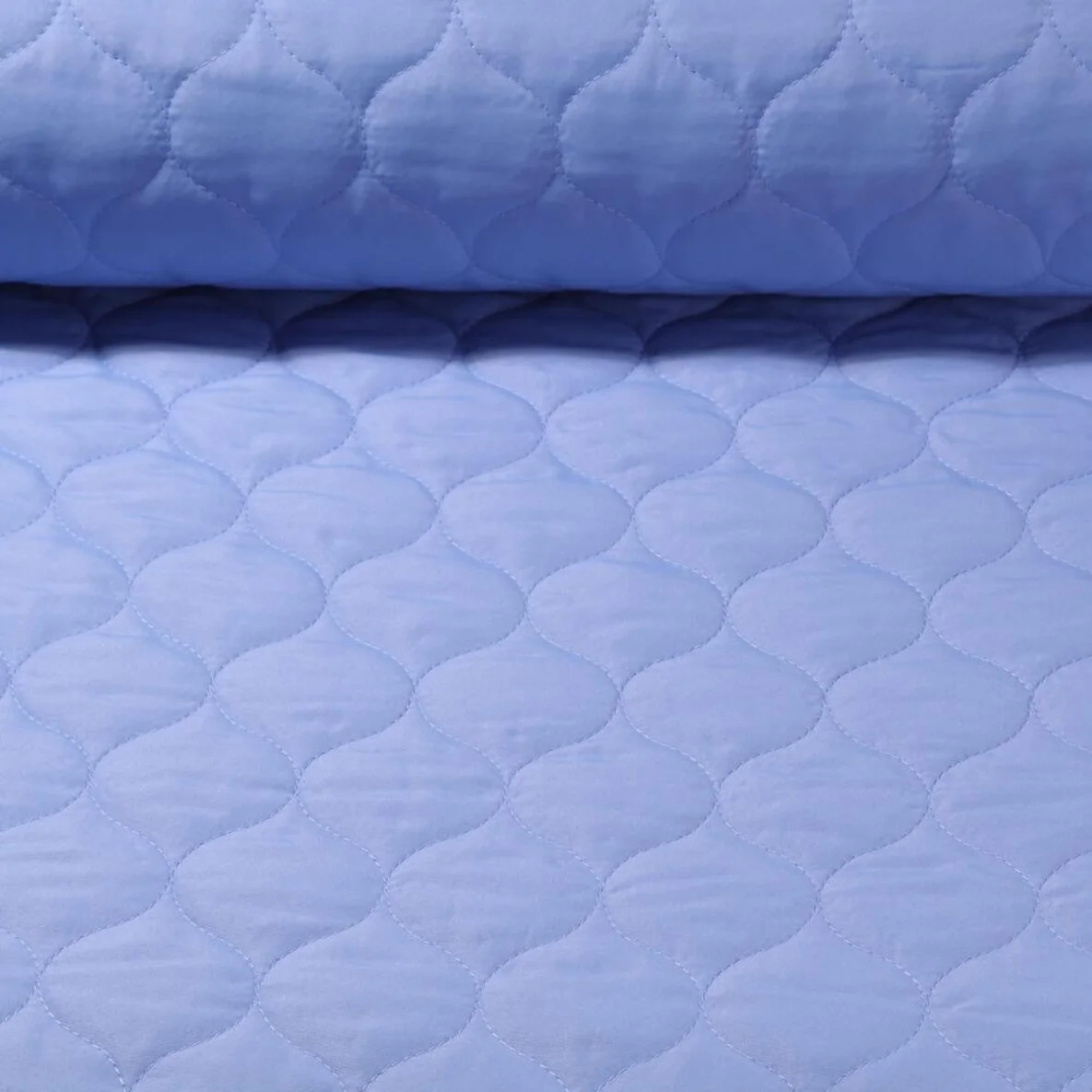 Doubleface Steppstoff Lavendelblau