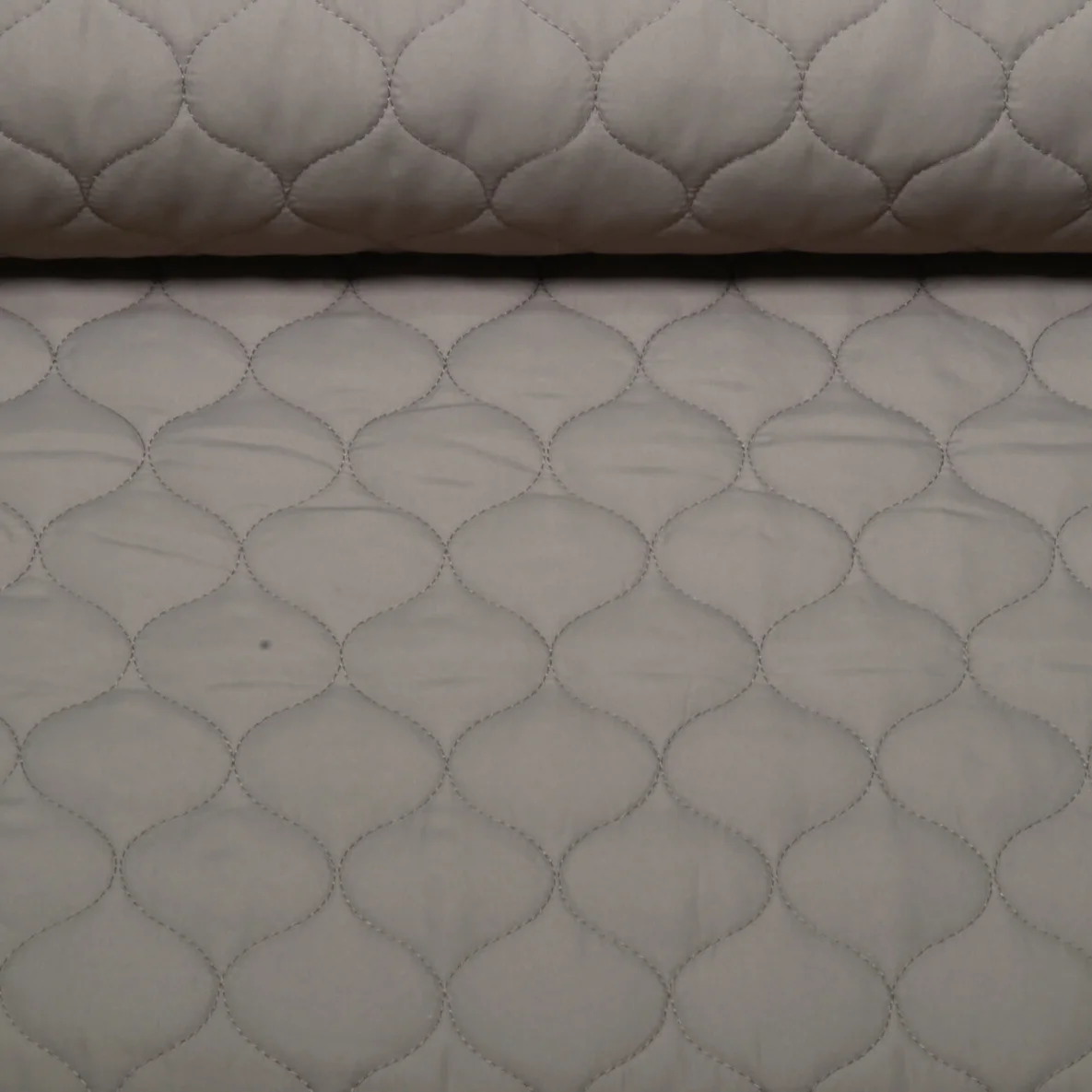 Doubleface Steppstoff Taupe 