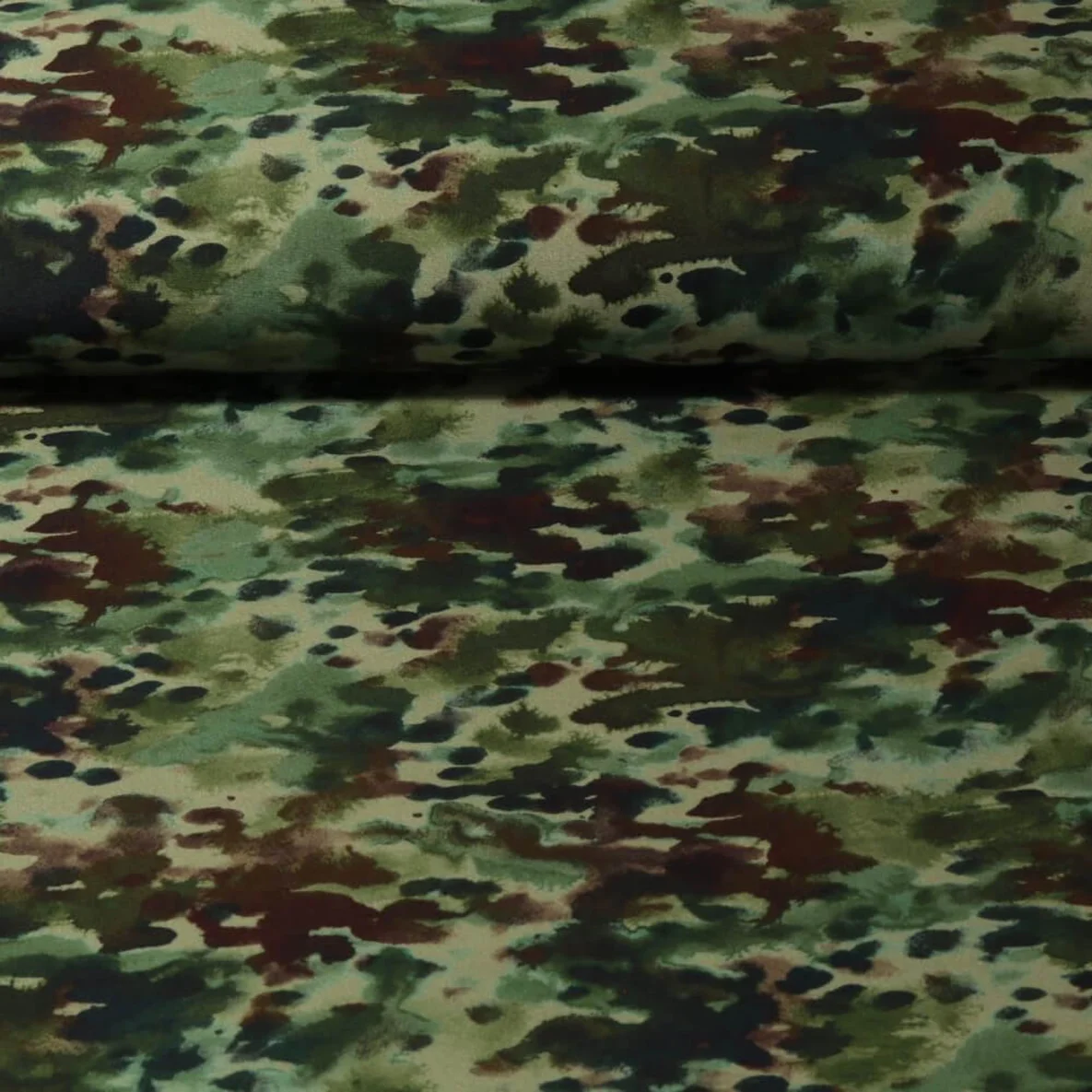 Dry Oilskin Light Farbspritzer Grün