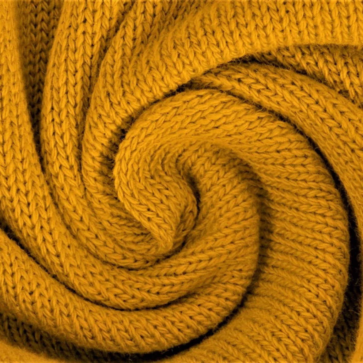 Feinstricksweat Senfgelb