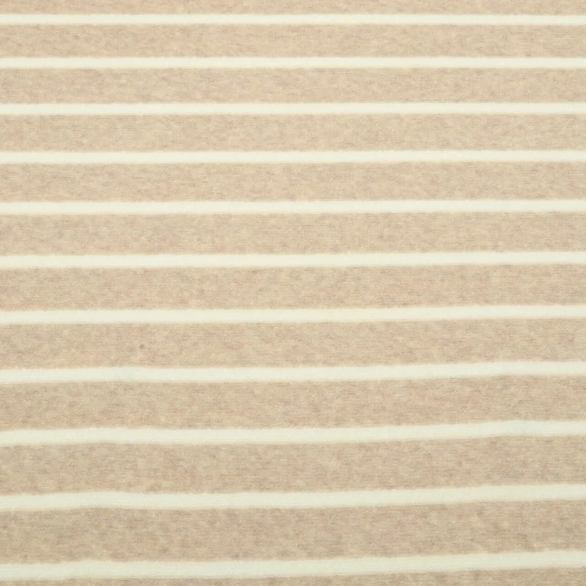 Frottee Jersey Hamburger Liebe Streifen Beige Ecru