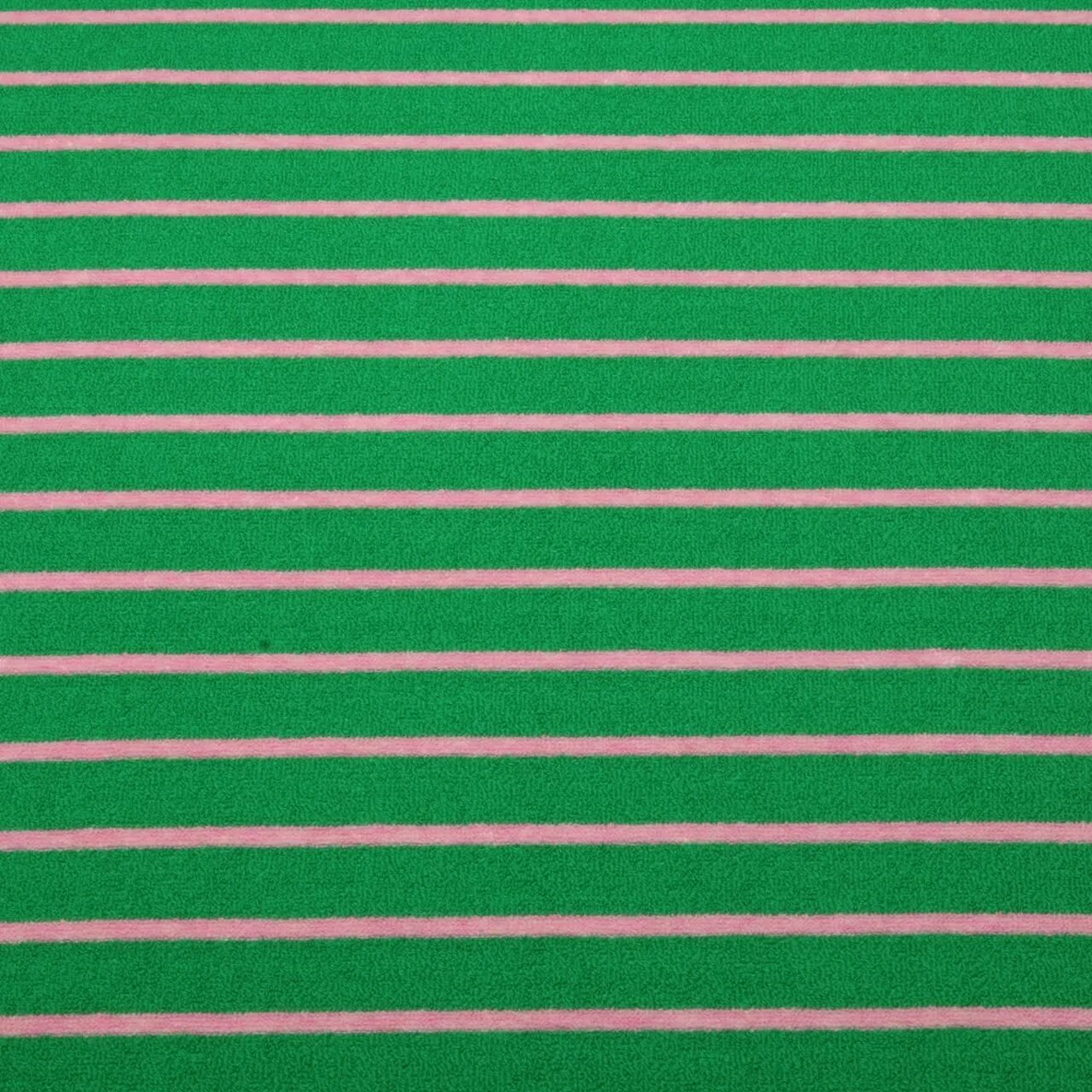 Frottee Jersey Hamburger Liebe Streifen Grün Rosa