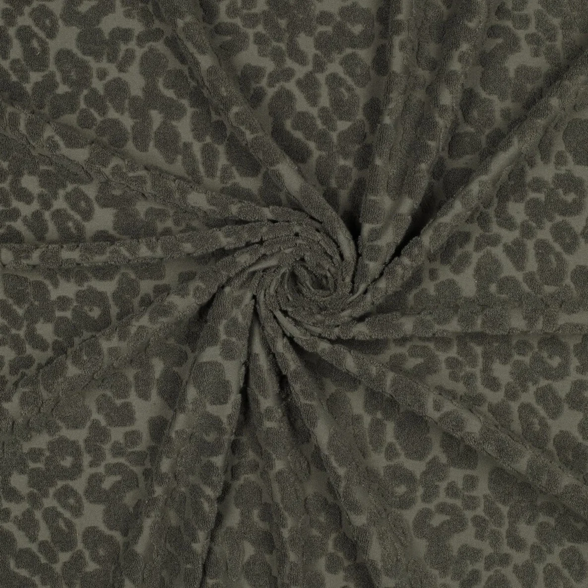 Frottee Jersey Leo Armygrün