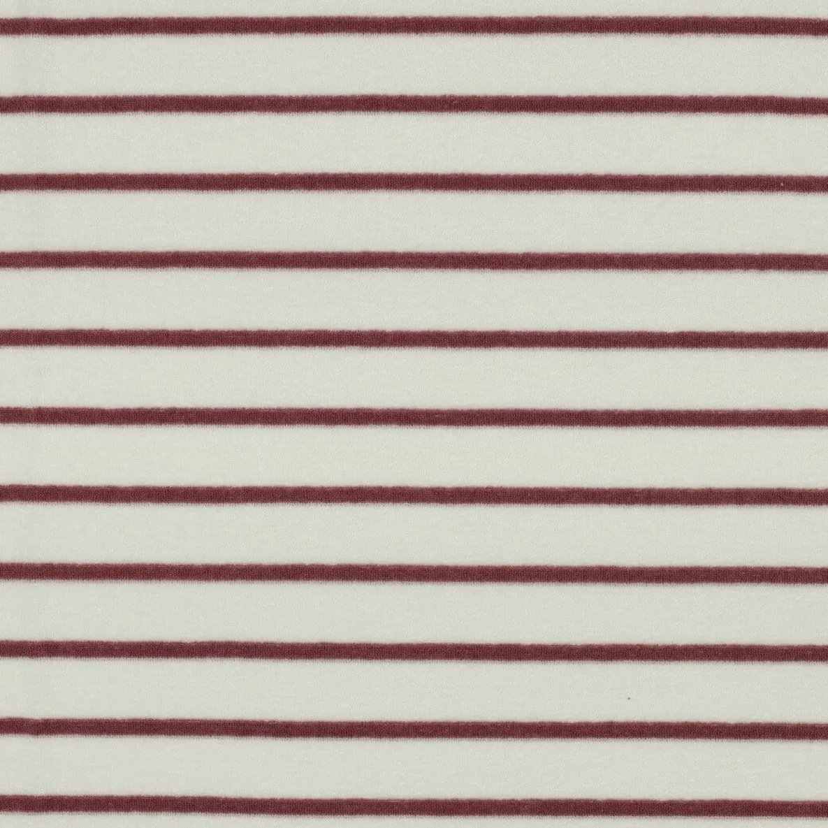 Frottee Jersey Streifen Ecu Mauve Garngefärbt