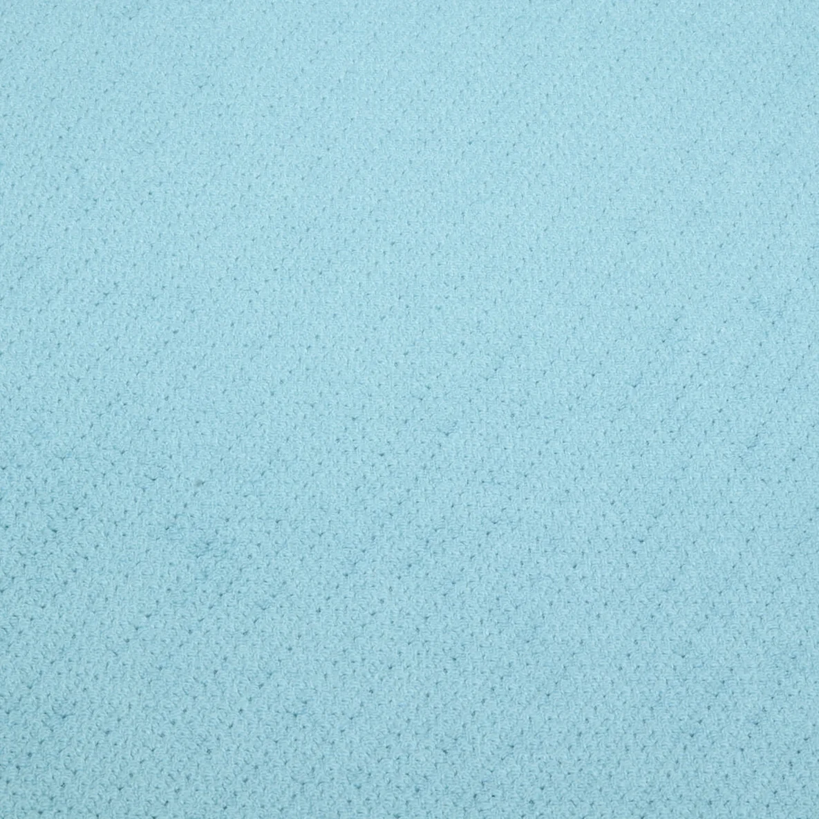 Frottee Strickjersey Uni Blau