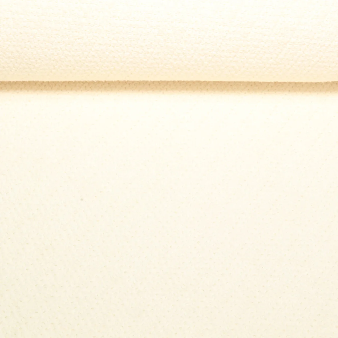 Frottee Strickjersey Uni Ecru 