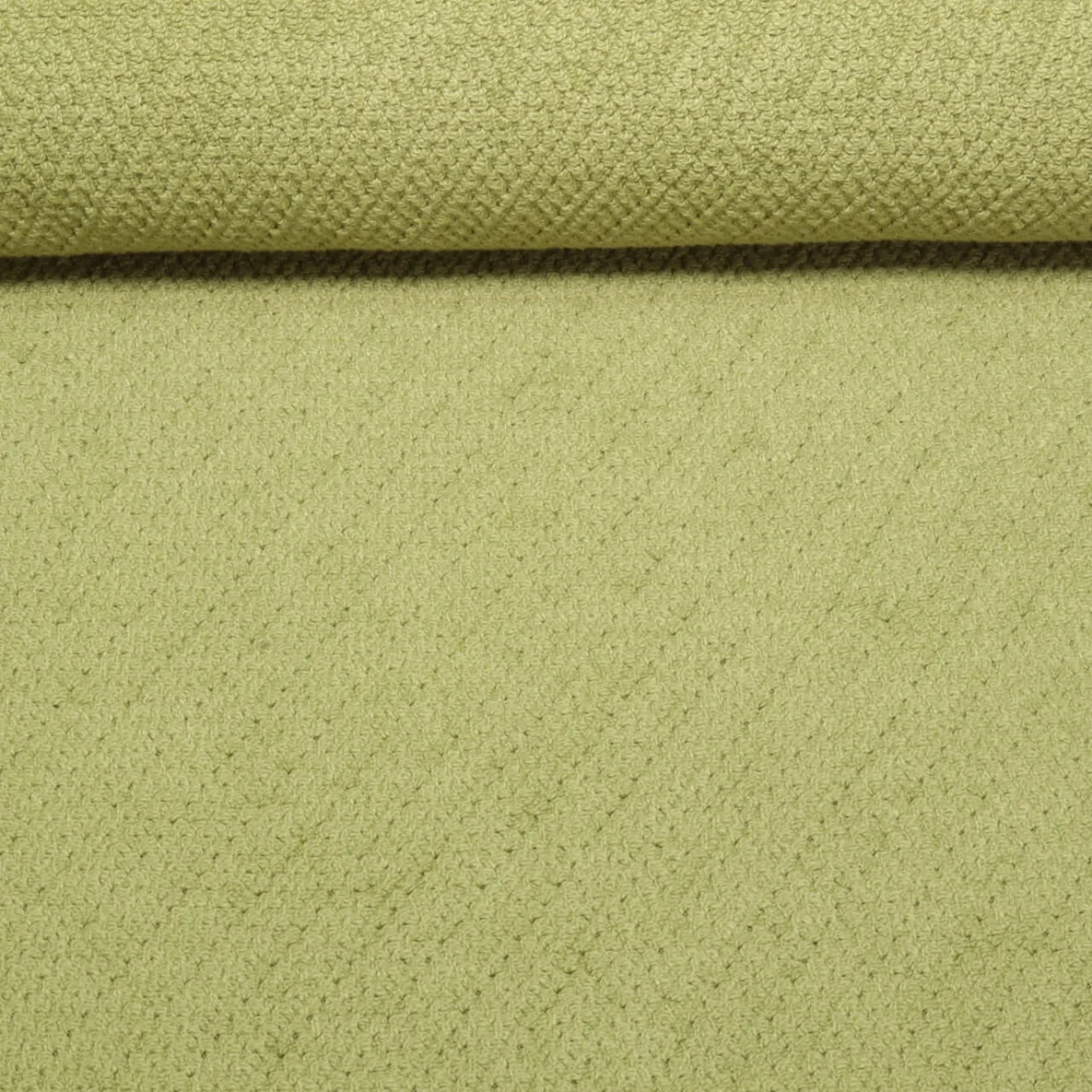 Frottee Strickjersey Uni Grün