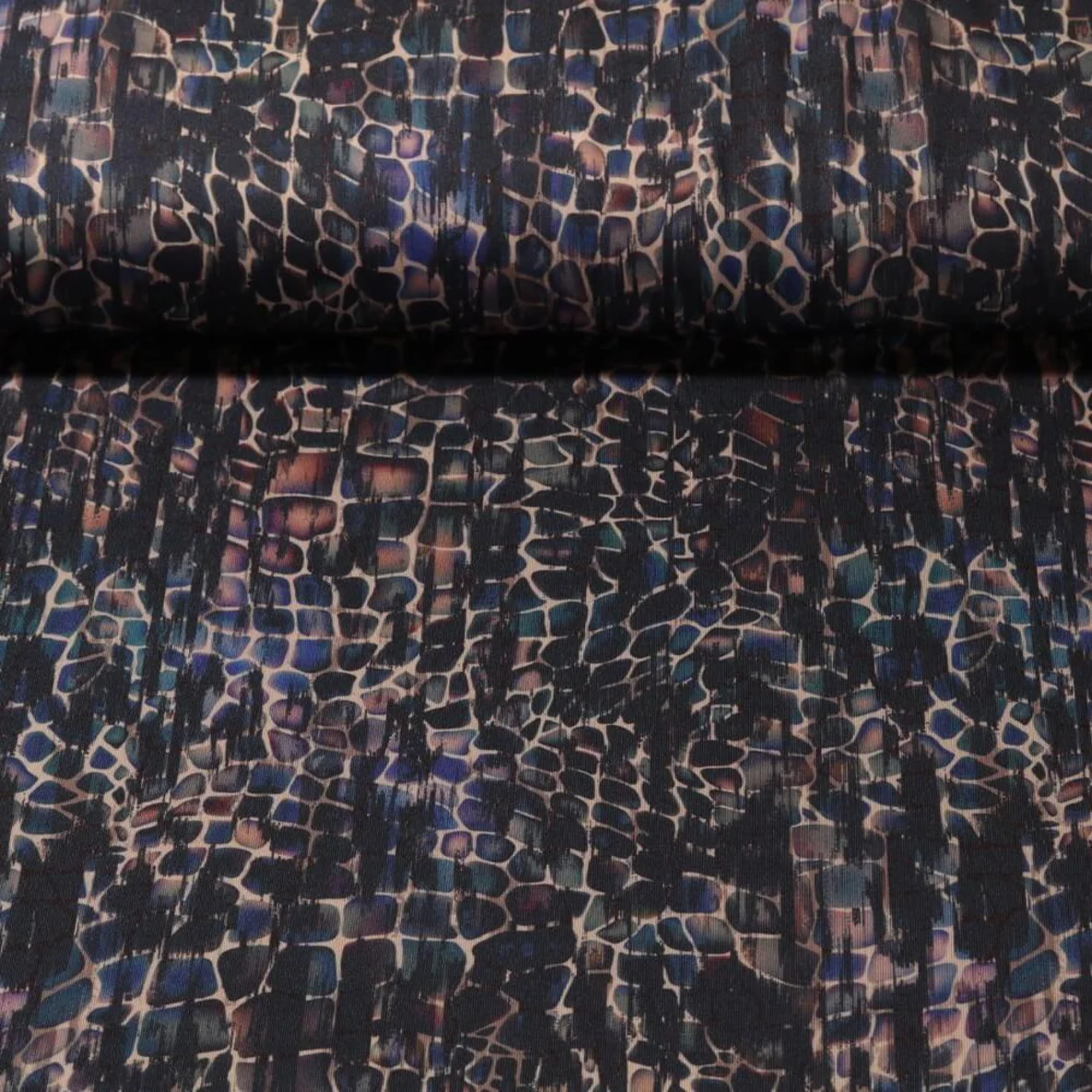 Funktionsjersey Schlangendesign Schwarz