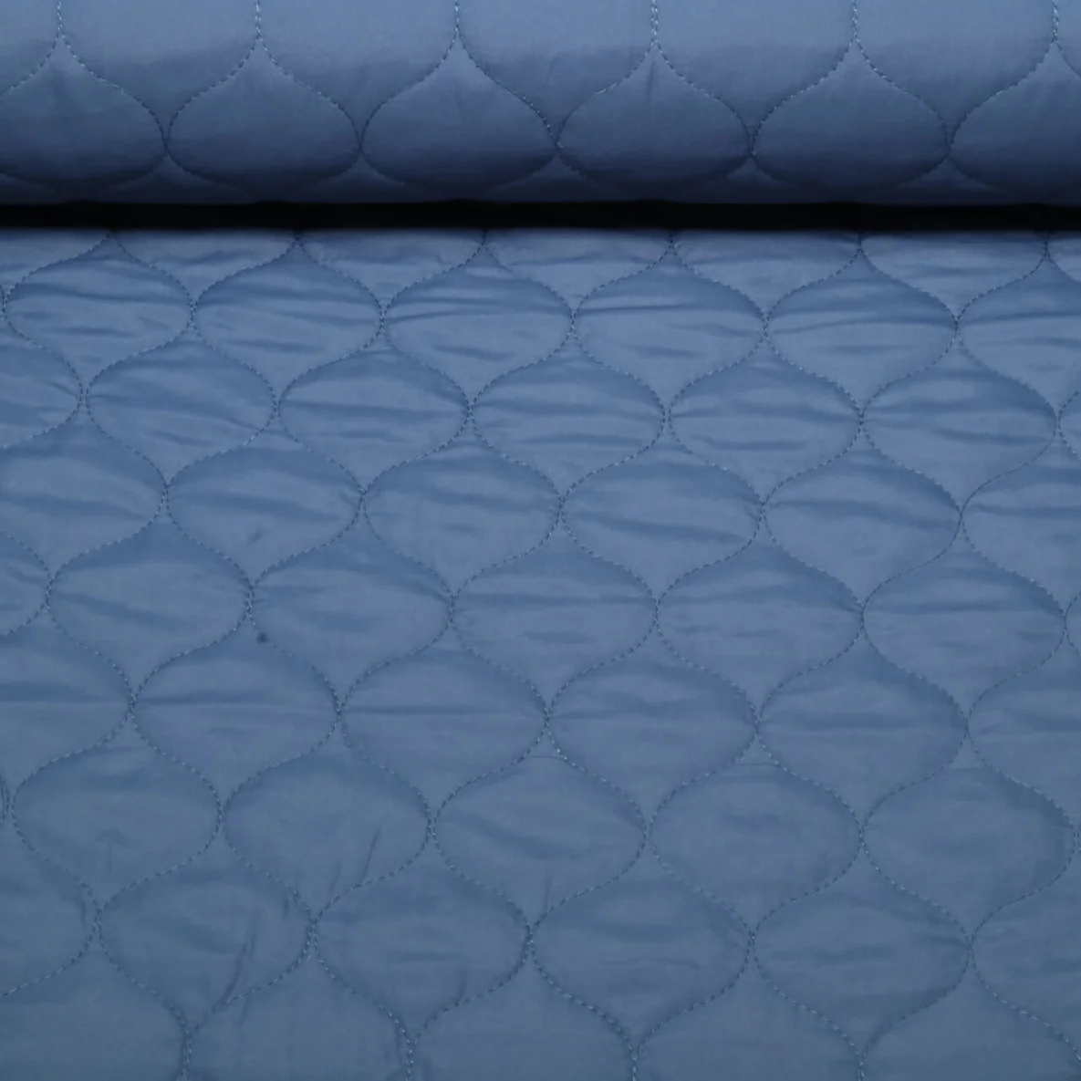 Gesteppter Jackenstoff Doubleface Jeansblau