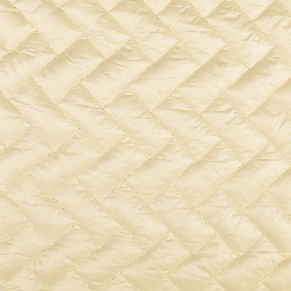 Gesteppter Jackenstoff Geflochten Uni Creme