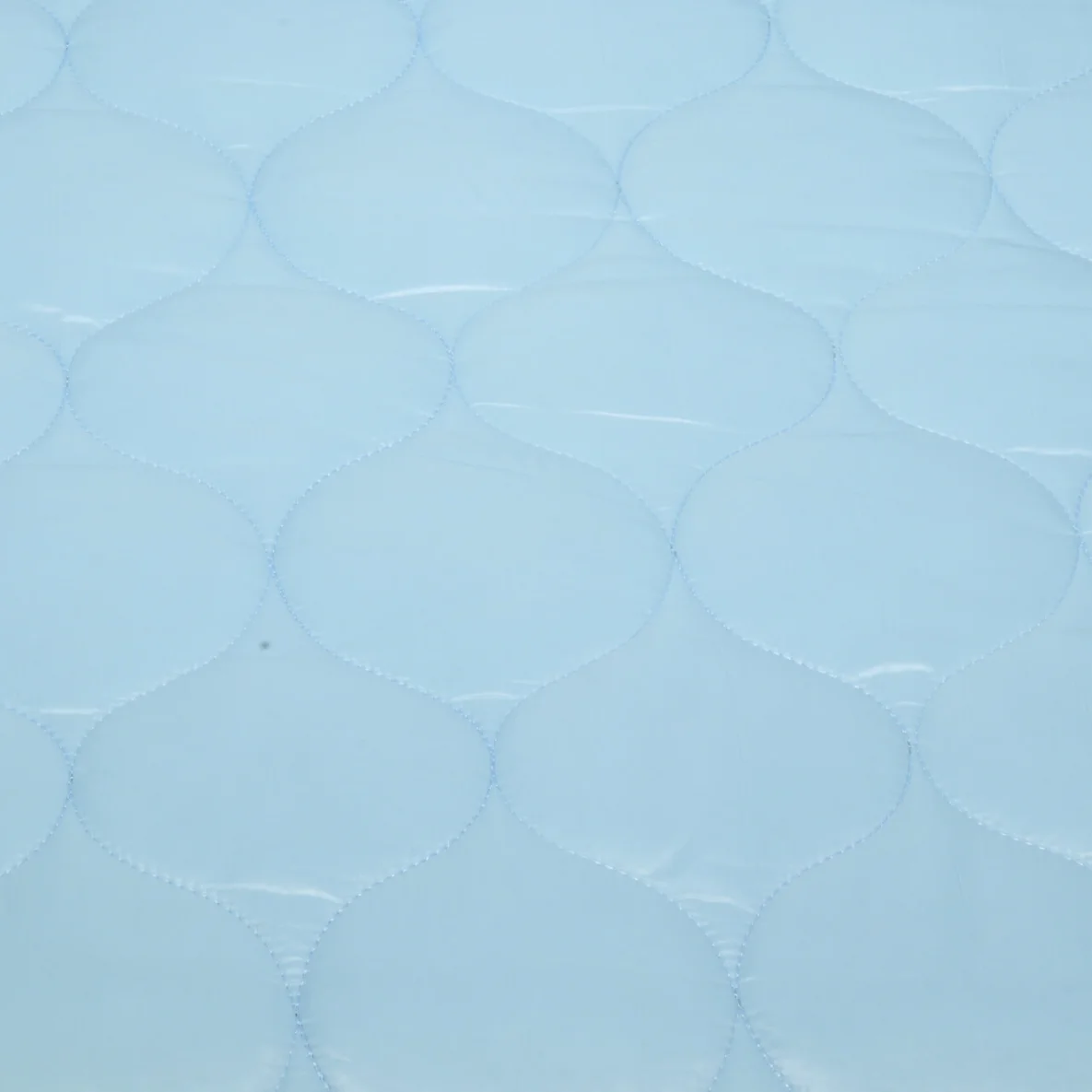 Gesteppter Jackenstoff - Hellblau Wattiert