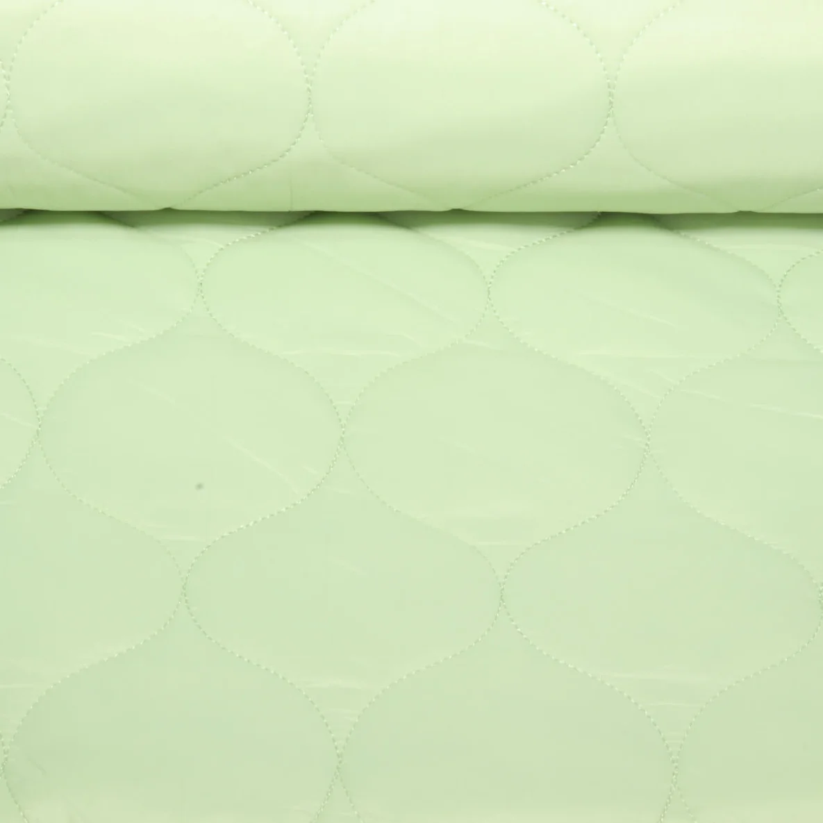Gesteppter Jackenstoff - Lindgrün Wattiert