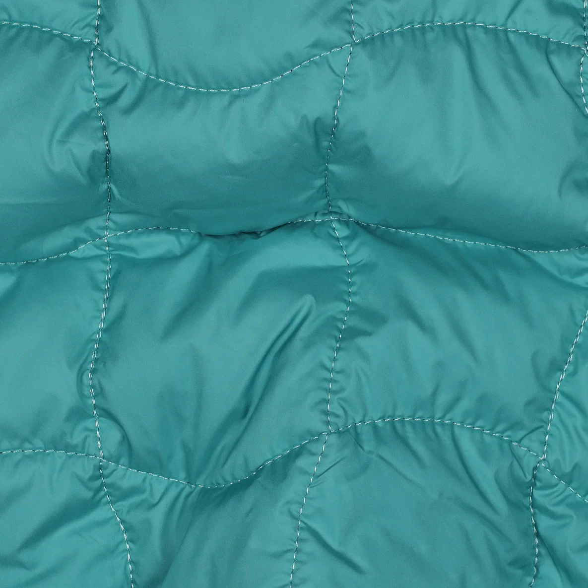 Gesteppter Jackenstoff Quadrate Grün Pink