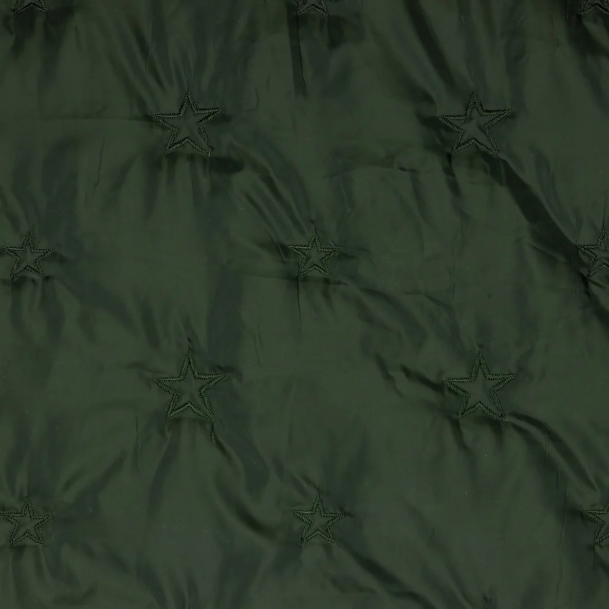 Gesteppter Jackenstoff Sterne Army